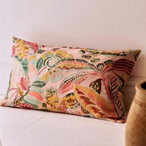 Sézane cushion cover multicolor coussin jacquard NWT